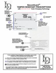 SecureGuard Tamper-resistant Prescription Paper